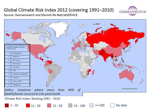 Climate Risk Index, 1990-2011