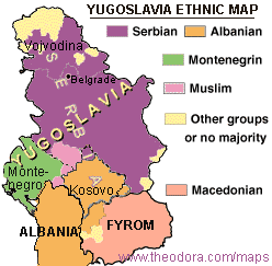 Yugoslavia Ethnic Map