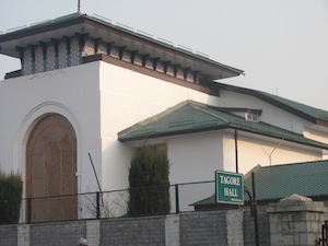 Tagore Hall, the nerve-centre of cultural activities in Kashmir, was recently renovated after being destroyed by a bomb blast in 1990. Credit: Athar Parvaiz/IPS