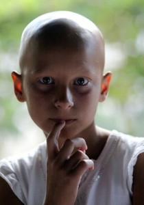 Ana Pancenko, one of the many Ukrainian children affected by the Chernobyl disaster. Credit: José Luis Baños/IPS