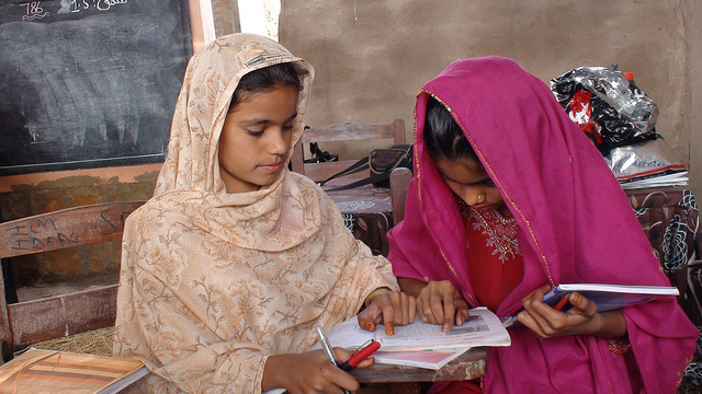 Many girls in rural areas of Pakistan say they dropped out of primary school either because there were no secondary schools in their villages, or because they were not within safe walking distance. Credit: Farooq Ahmed/IPS