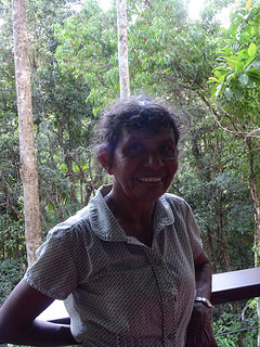 Elaine Price, a 58-year-old Olkola woman who hails from Cape York, would like more job opportunities in sustainable industries and ecotourism for her people closer to home. Credit: Neena Bhandari/IPS