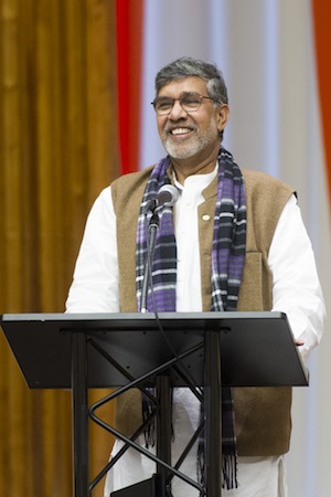 Nobel Peace Prize Winner Kailash Satyarthi speaks at the DPI/NGO Special Briefing: Ending Child Slavery by 2030. Credit: UN Photo/Mark Garten