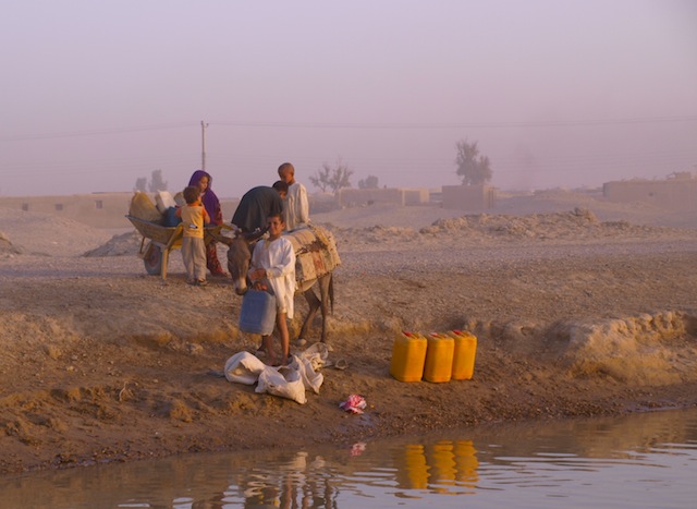The Baloch people, who hail from the Iranian plateau, have settled for centuries alongside the banks of the Helmand River in Afghanistan. But severe droughts and the excessive use of the river's water for opium cultivation in Nimroz have lead to the collapse of agriculture in the province, affecting scores of Baloch families. Credit: Karlos Zurutuza/IPS