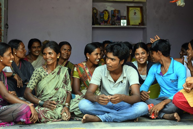 Dalit women and their children, including young boys, are working together to end the system of ‘temple slavery' in the Southwest Indian state of Karnataka. Credit: Stella Paul/IPS