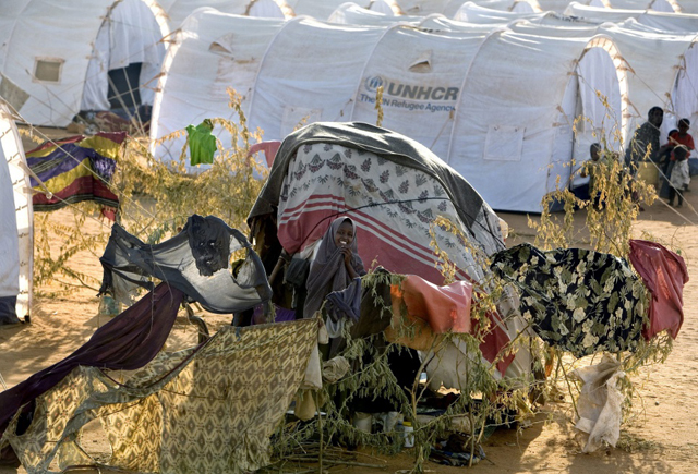 Makeshift shelters and new tents at the new arrivals section of IFO camp, Kenya. file photo.  CREDIT: UNHCR/E.Hockstein