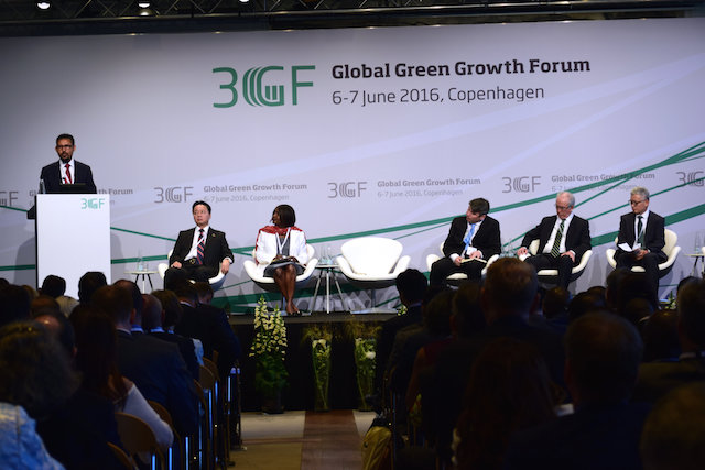 The Global Green Growth Forum, a two-day conference in Copenhagen June 6-7, 2016, on attaining green growth in business, in alignment with the SDGs. Credit: Stella Paul/IPS