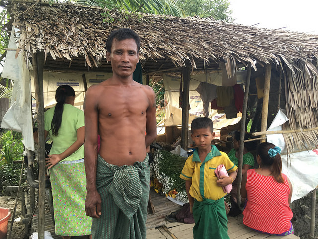 A former soldier in the Burmese village of Dalla who says he doesnʼt like Muslims because of what is happening in Rakhine State. Credit: Pascal Laureyn/IPS