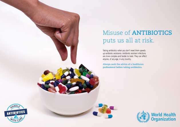 Misuse of antibiotics and risks. Credit: WHO