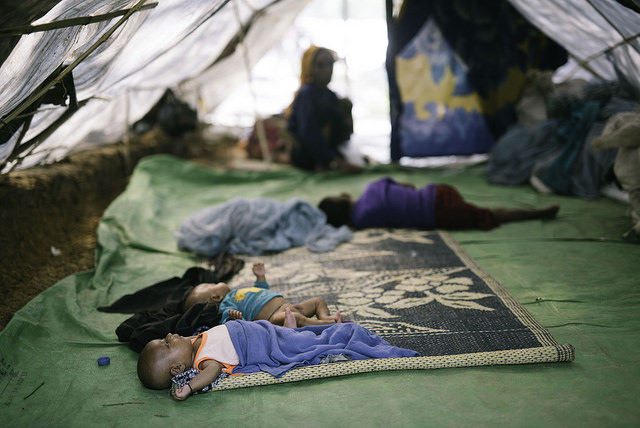Newborn children in the Rohingya refugee camps. Credit: Umer Aiman Khan/IPS