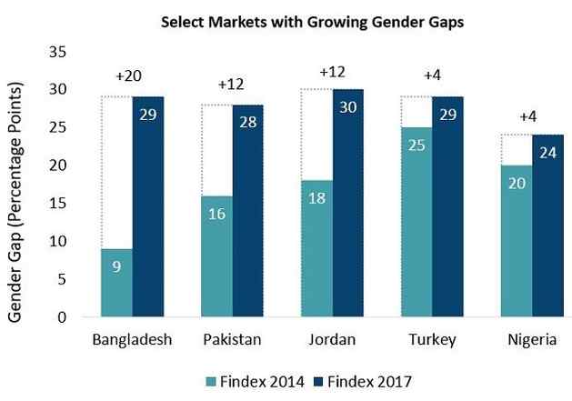Source: Mayada El-Zoghbi, "Measuring Women's Financial Inclusion: The 2017 Findex Story"