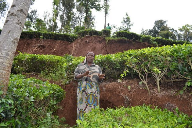 How inclusive is activism and discussions on climate change? Most environmental movements and organisations in the United States and Europe are primarily white and middle class, and hold vast amount of resources and set the agenda for policy work and ecosystem recovery. This dated photo shows a landslide in central Kenya that resulted after intense rainfall - one of the consequences of climate change. Credit: Isaiah Esipisu/IPS