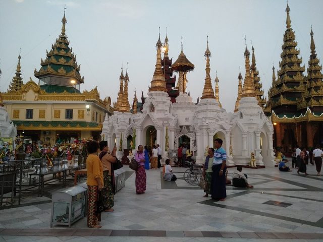 Shwedagon pagoda in Yangon, Myanmar (file photo). On the morning of Feb. 1, Myawaddy — an army-owned TV channel — announced the coup just hours before the opening session of parliament. It announced a one-year state of emergency and the handing over of power to military chief Min Aung Hlaing. Credit: Stella Paul/IPS