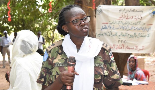 Major Steplyne Buyaki Nyaboga of Kenya was named the UN 2020 Military Gender Advocate of the Year.