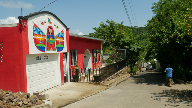 A picture of the main street in the village of Huisisilapa, San Pablo Tacachico municipality in the central El Salvador department of La Paz. Many undocumented migrants set out from farming towns like this one, where there are few possibilities of finding work, heading to the United States in search of the &amp;quot;American dream&amp;quot;. CREDIT: Edgardo Ayala/IPS