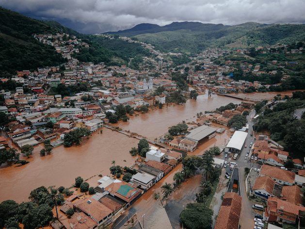 In Raposos, a Brazilian city of 16,500 inhabitants, two-thirds of the homes were flooded by the rising waters of the Das Velhas River. The city grew on both banks of the river, between hills, which led to recurrent flooding. CREDIT: Das Velas River CBH