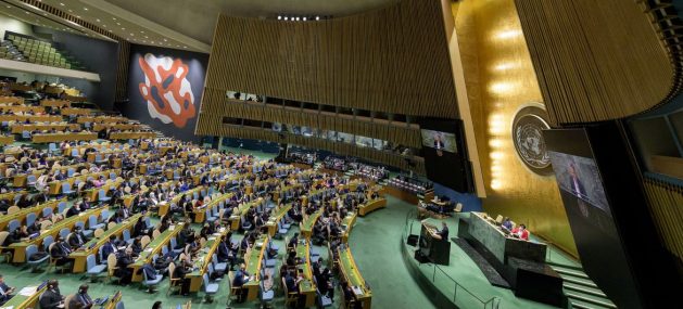 View of the United Nations General Assembly, which on three occasions this year has censured the invasion of Russian forces in Ukraine and where many countries have expressed non-alignment with the positions taken by the contenders. CREDIT: Manuel Elias/UN