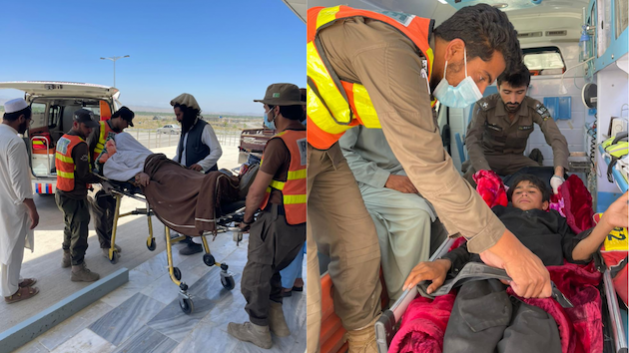 Pakistani medics treat Afghan quake survivors on the border of the two countries. More than 1000 were killed and thousands displaced after the 5.9-magnitude quake hit the Paktika and Khost on June 22, 2022. Credit: Ashfaq Yusufzai/IPS
