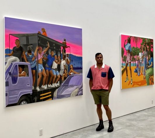Delvin Lugo at the High Line Nine Gallery in NYC.  Credit: A. McKenzie