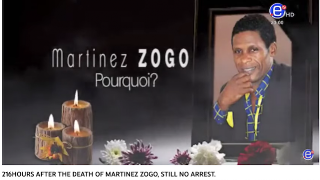 Équinoxe TV is running a YouTube campaign for justice for Martinez Zogo counting the hours since his brutal murder. Credit: YouTube