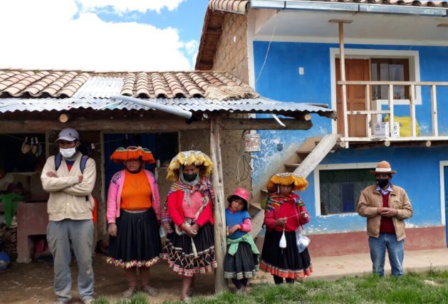 A family from Sachac, a Quechua agricultural community in the Andes region of Cuzco in southeastern Peru.  When members of these native families move to the cities, they face various forms of racism, despite the fact that 60 percent of the Peruvian population identifies as 