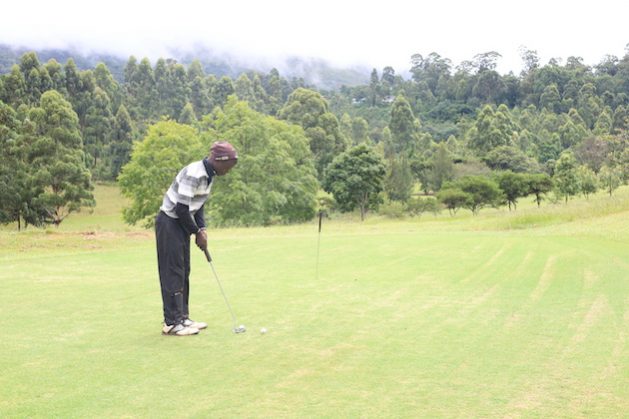 Trust Makanidzani survived Cyclone Idai and had his career put on hold during Covid-19 pandemic is back on the greens, but despite his talent, his future depends on the generosity of funders. Credit: Farai Shawn Matiashe/IPS