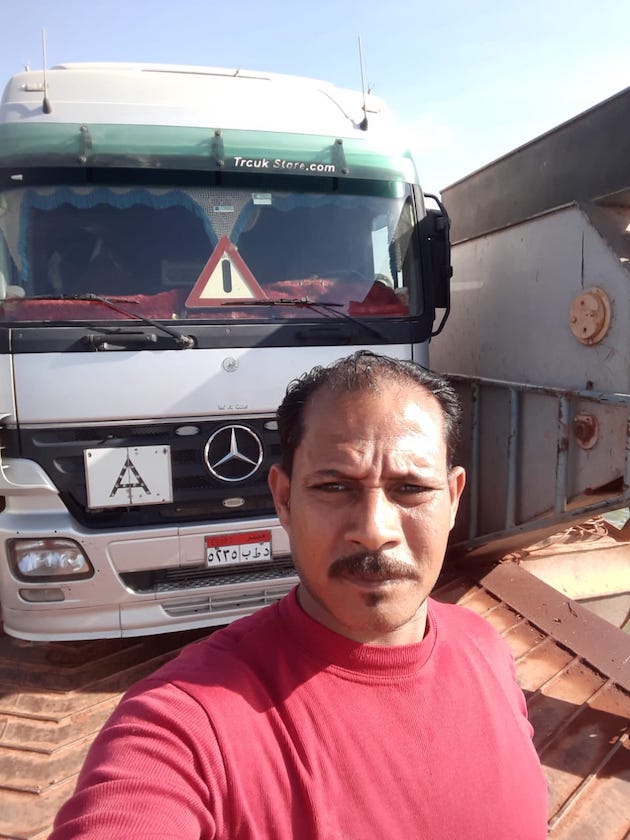 Muhammed Saqr, Sudan ve Mısır sınırında. 