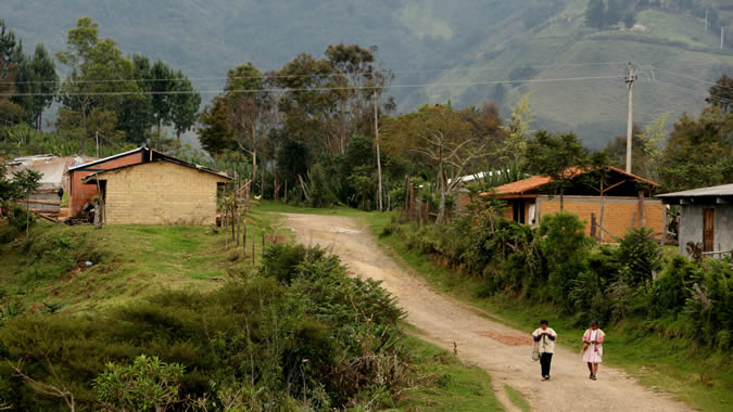 Remote rural areas far from the main cities and often in border regions are among the most affected by deficient infrastructure and lack of media outlets that enable local residents access to general information about their local environment and possibilities of participation in decisions that concern them. CREDIT: ECLAC