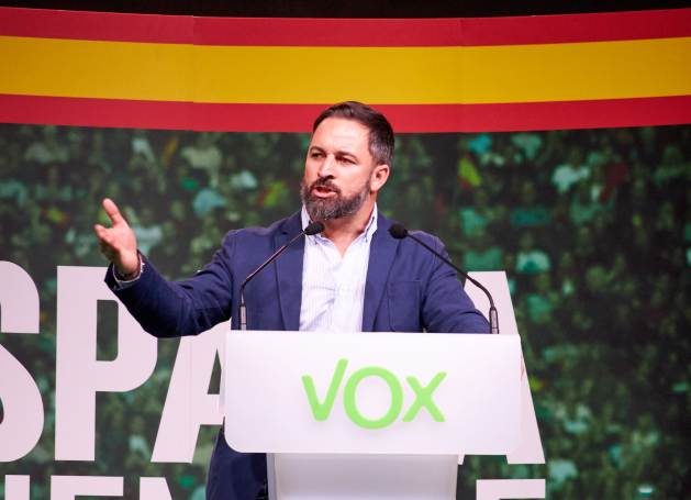 Santiago Abascal, leader of Spain’s far-right Vox party. The party could soon be in government, after the 23 July 2023 general elections. Credit: Shutterstock