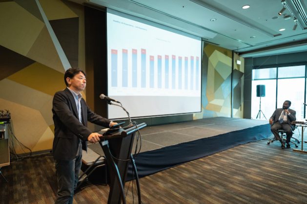Dr Rintaro Mori, Regional Adviser, Population Ageing and Sustainable Development at UNFPA, told the conference it was crucial to invest to improve social security, health, and well-being. Credit: APDA