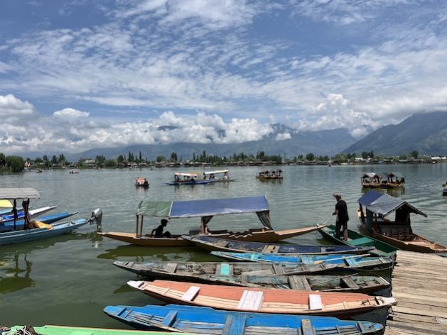 Both the Wular Lake and Dal Lake (pictured here) are crucial for the Kashmir region's flood management and livelihood generation, however, both are reducing in size with implications for water security. CREDIT: Athar Parvaiz/IPS