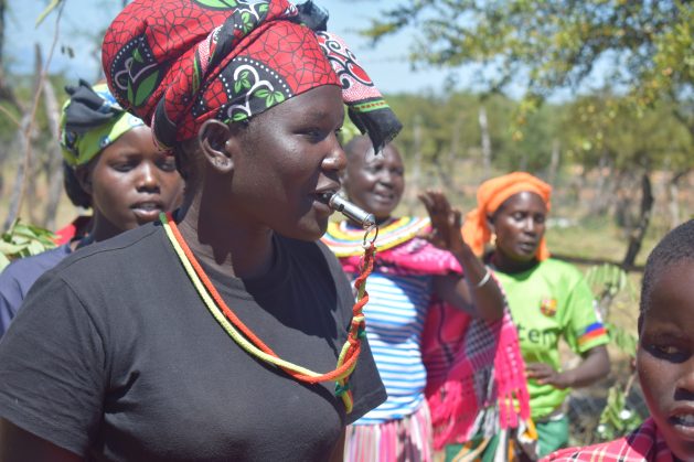 Women and girls in Kenya's West Pokot celebrate as the government cracks down on those practising harmful Female Genital Mutilation in the area. CREDIT: Joyce Chimbi/IPS