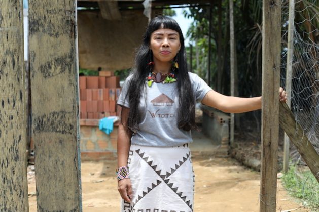 Indigenous leader and activist Vanda Witoto poses at her home in Manaus, Brazil, in October 2022. Credit: Michael Dantas/United Nations Foundation