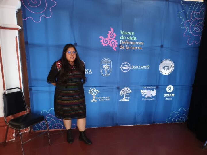 Social anthropologist Tania López is one of the members of the Voices of Life campaign, launched by eight non-governmental organizations on Oct. 12, 2023 to highlight the work of women environmental defenders in Mexico. CREDIT: Emilio Godoy / IPS