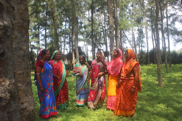 In the afternoon, with household chores done, women retreat to relax and bond under the cool forest’s shade. Credit: Manipadma Jena/IPS