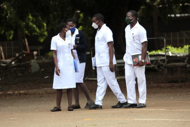 Nurses earn poor salaries in Zimbabwe and often go abroad to work, something which is exacerbating the already poor healthcare system. Credit: Farai Shawn Matiashe/IP