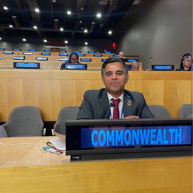 Unnikrishnan Nair, Head of Climate Change in the Economic, Youth and Sustainable Development Directorate. Credit: LinkedIn