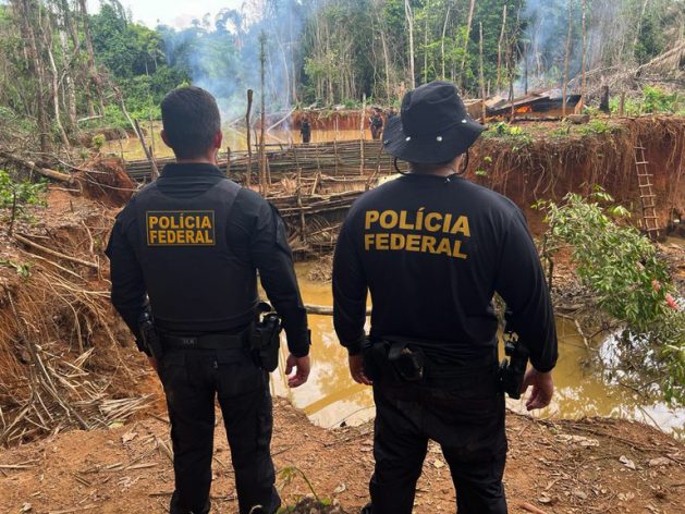 An area of illegal mining activity was raided by the Brazilian Federal Police in the eastern Amazon on Jan. 17, where their precarious installations and housing, as well as their equipment, were destroyed. The fight against illegal mining, especially in indigenous territories, intensified after a new tragedy of deaths of Yanomami indigenous people caused by encroaching garimpeiros or informal miners became headline news. CREDIT: Federal Police