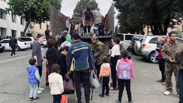 Families fleeing Nagorno Karabakh after the Azerbaijani attack in September 2023. Several political organisations and human rights defenders accused Azerbaijan of launching &amp;quot;a campaign of ethnic cleansing&amp;quot; against the Armenians of Nagorno-Karabakh. Credit: Siranush Sargsyan / IPS