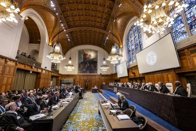 The International Court of Justice in the Hague heard the South Africa versus Israel case earlier this month. Credit: ICJ
