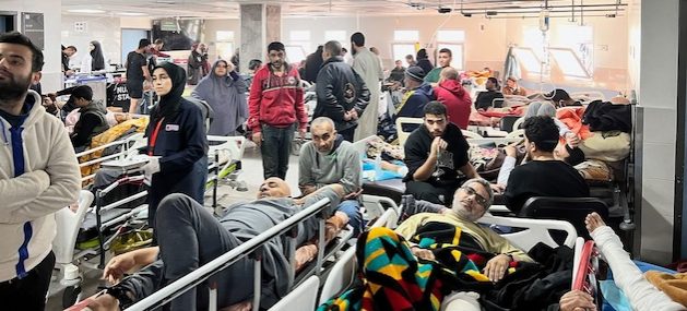 Wounded civilians at the Al Shifa Hospital. Credit: WHOWounded civilians at the Al Shifa Hospital in the Gaza strip. Credit: WHO