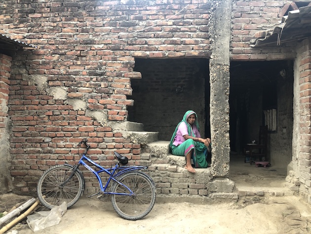 Najboon Khatun at her house in Dhanusha district in the third week of July 2023; she was worried then, and she is worried now because of the drought. Credit: Tanka Dhakal/IPS
