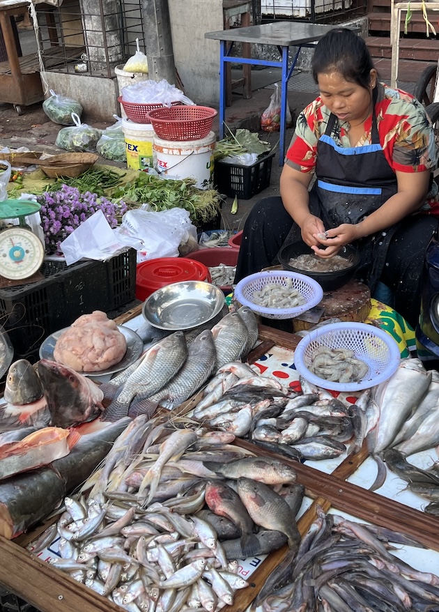 Street markets in Yangon are brimming with food, but people complain vociferously about soaring prices and low wages. Despite the conflict, food is in plentiful supply in Myanmar’s biggest city. Credit: William Webb/IPS