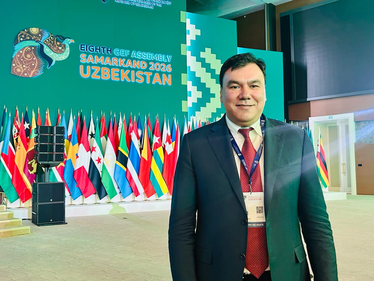 GEF Assembly chair and Advisor to the President of Uzbekistan on the Environment, Aziz Abdukhakimov, ahead of the opening of the Eighth GEF Assembly. Credit: Stella Paul/IPS
